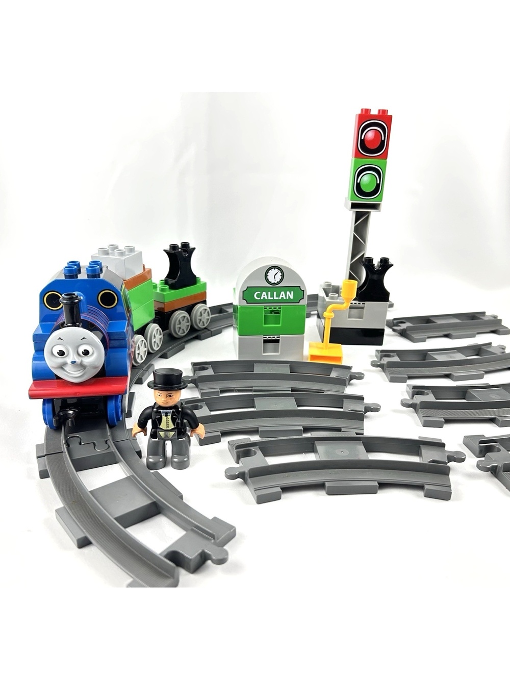 Lego Duplo Thomas Friends Thomas Sir Topham Hatt Track Percy Parts Lot